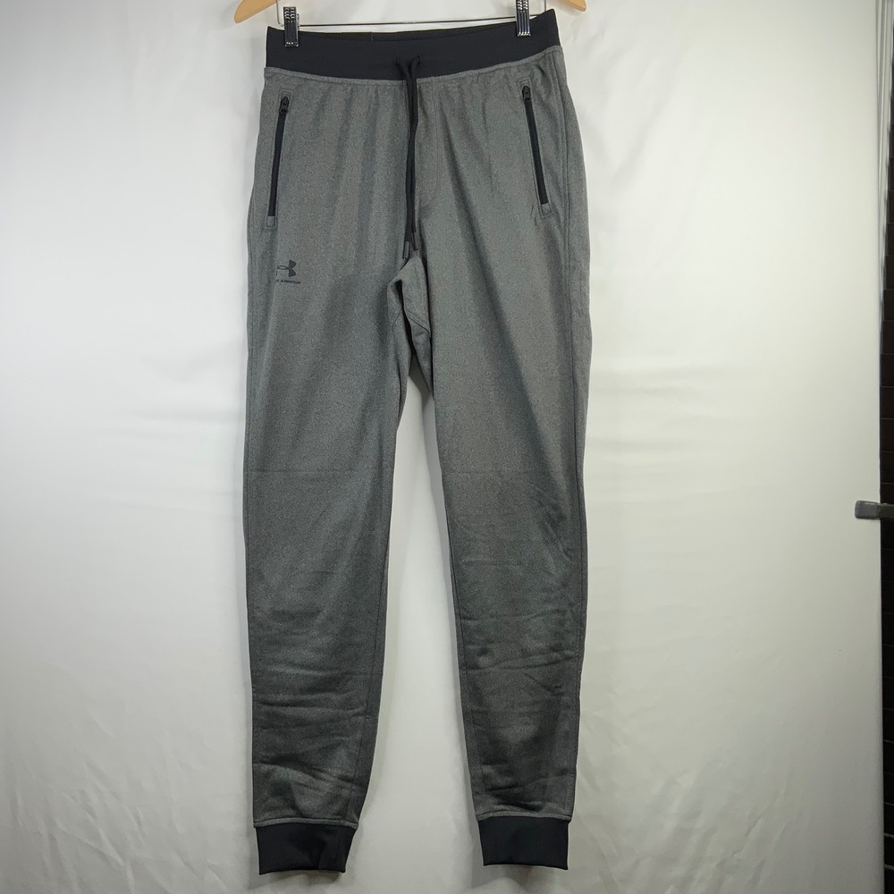 Under Armour Mens Sportstyle Tricot Jogger Grey Heather Pants 1290261 Medium